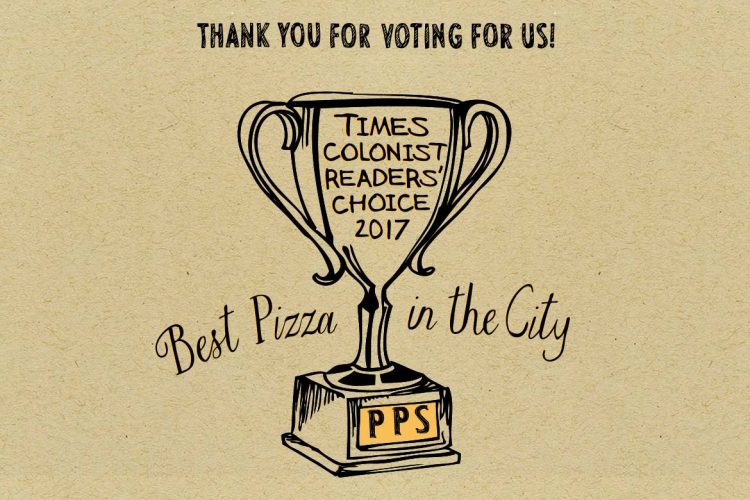 best pizza, yyj, times colonist, readers choice, prima Strada, wood fired pizza